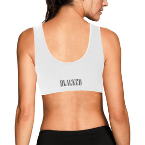 White Women's All Over Print Sports Bra (Model T52)