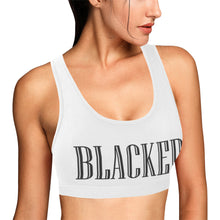 Load image into Gallery viewer, White Women&#39;s All Over Print Sports Bra (Model T52)