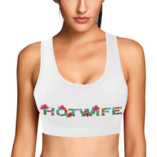 Load image into Gallery viewer, White Women&#39;s All Over Print Sports Bra (Model T52)