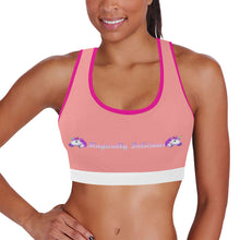 Load image into Gallery viewer, Light pink/Pink/White Women&#39;s All Over Print Sports Bra (Model T52)