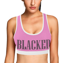 Load image into Gallery viewer, Light Pink/White Women&#39;s All Over Print Sports Bra (Model T52)